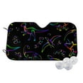 thumbnail image 1 of Fotbe Dinosaur Car Windshield Sunshade | Sun Visor Protector Front Window Shade, Keeps Out UV Rays, Keeps Your Vehicle Cool-Small, 1 of 7