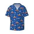 thumbnail image 1 of Fotbe Dinosaur Driving print Short Sleeve Button Down Shirts for Men Casual Summer Beach Wrinkle Free Shirt-X-Large, 1 of 7