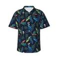thumbnail image 1 of Fotbe Dinosaur Hawaiian Shirt for Men Unisex Summer Beach Casual Short Sleeve Cotton Linen Button Down Shirts-X-Large, 1 of 9