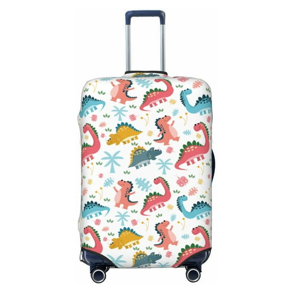 Fotbe Dinosaur Luggage Cover Protector,Suitcase Protector,Scratch and Dirt Resistant,Fits 18-32 Inch Luggage-Small