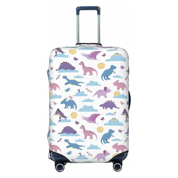 Fotbe Dinosaur Luggage Cover Protector,Suitcase Protector,Scratch and Dirt Resistant,Fits 18-32 Inch Luggage-X-Large