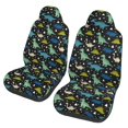 thumbnail image 1 of Fotbe Dinosaur Pattern Automotive Seat Covers for Cars Trucks and SUVs – Car Seat Covers for Front Seats,Protective Seat Covers,Vehicle Seat Covers, Set of 2, 1 of 9