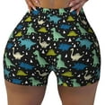 Fotbe Dinosaur Seamless Shorts, Womens Workout Shorts High Waist