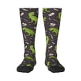 thumbnail image 1 of Fotbe Dinosaur Skeleton print Women's Men's Novelty Crew Socks Cotton Socks Knee High Socks for Walking,Running,Nurses,Pregnancy, 1 of 9
