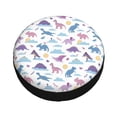 thumbnail image 1 of Fotbe Dinosaur Spare Tire Cover Thickening Universal Fit for Jeep, Trailer, RV, SUV, Truck, Tough Tire Wheel Soft Cover-17 inch, 1 of 8