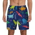 thumbnail image 1 of Fotbe Dinosaurs Men’s Swim Trunks Quick Dry Swim Shorts Board Shorts with Mesh Lining-XX-Large, 1 of 9