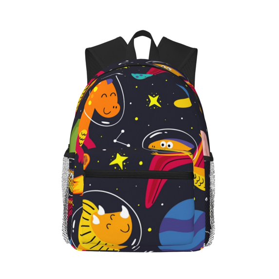 Fotbe Dinosaurs in Space Lightweight Casual Laptop Backpack for Men and Women, Daily use Waterproof backpack, Backpack for College