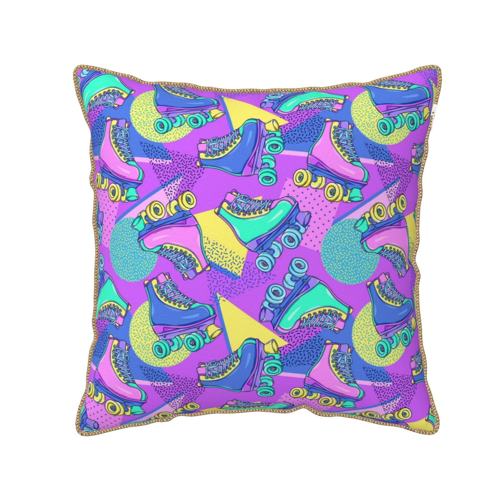 Old Fashioned Skate Rental Pillow Cover. 17 x 17”
