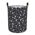 thumbnail image 1 of Fotbe Dog Paw Pattern Laundry Basket with Handles, Waterproof Large Laundry Hamper, Wash Bag for Corner Dorm, Rolling Laundry Basket with Handles-Medium, 1 of 6