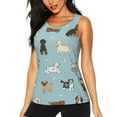thumbnail image 1 of Fotbe Dog Pets Womens Loose Fit Casual Flowy Slim-Fit Tank Tops Athletic Round Neck Trendy Sleeveless Summer Tops for Gym and Yoga-XX-Large, 1 of 9