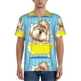 thumbnail image 1 of Fotbe Dog Takes a Bath in the Bathtub Baseball Jersey Shirt for Men and Women, Casual Short Sleeves Button Down T-Shirt-Large, 1 of 9