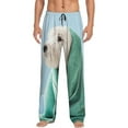 thumbnail image 1 of Fotbe Dog Wrapped in Towel Men's Pajama Pants,Sleepwear Pants,Pj Bottoms Drawstring And Pockets-Large, 1 of 9