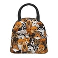 thumbnail image 1 of Fotbe Dogs Different Breeds Pattern Lunch Bag, Insulated Lunch Box, Small Leakproof Cooler Food Lunch Containers Reusable High Capacity Lunch Tote Bags for Work, Travel, Outdoor, 1 of 1