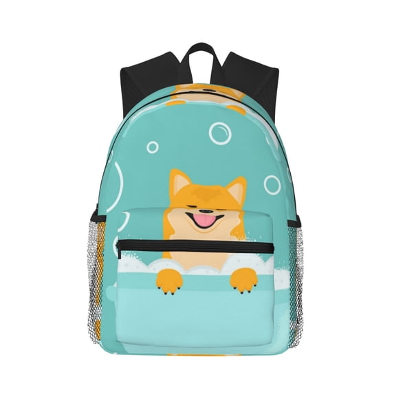 Fotbe Dogs Loves Bath Lightweight Casual Laptop Backpack for Men and Women, Daily use Waterproof backpack, Backpack for College