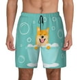 thumbnail image 1 of Fotbe Dogs Loves Bath Men’s Swim Trunks Quick Dry Swim Shorts Board Shorts with Mesh Lining-XX-Large, 1 of 9