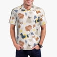thumbnail image 1 of Fotbe Dogs Pattern Men’s Golf Polo Shirt – Breathable Performance Golf Shirt with Button-Down Collar-3X-Large, 1 of 6