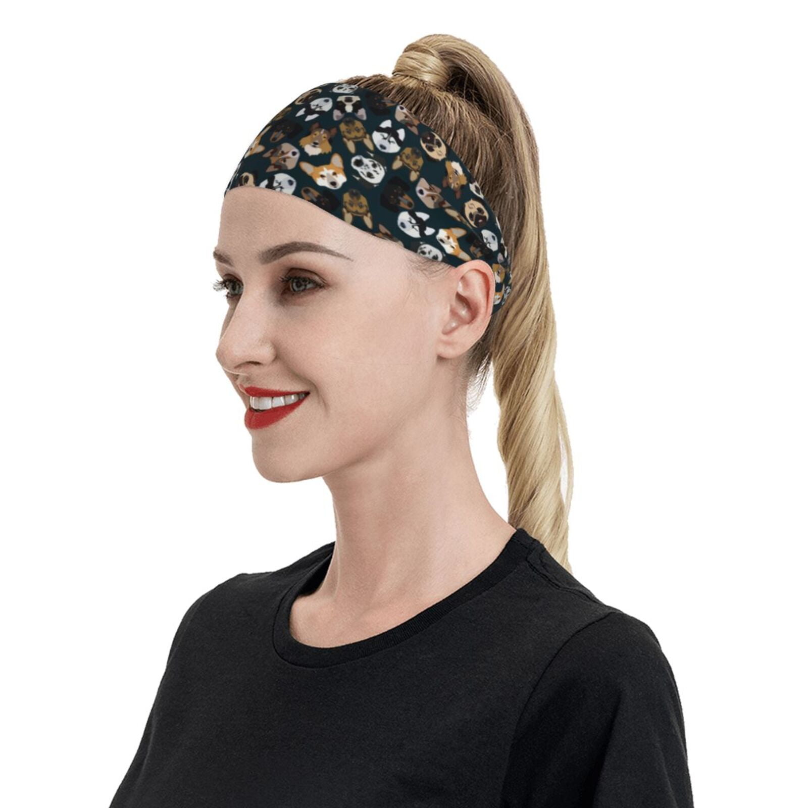 Fotbe Dogs Sweatbands Sports Headband for Men & Women Moisture