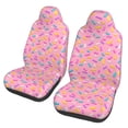 thumbnail image 1 of Fotbe Donut Pattern Automotive Seat Covers for Cars Trucks and SUVs – Car Seat Covers for Front Seats,Protective Seat Covers,Vehicle Seat Covers, Set of 2, 1 of 1
