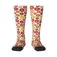 thumbnail image 1 of Fotbe Donut print Women's Men's Novelty Crew Socks Cotton Socks Knee High Socks for Walking,Running,Nurses,Pregnancy, 1 of 9