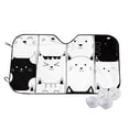 thumbnail image 1 of Fotbe Doodle Cute Cat Car Windshield Sunshade | Sun Visor Protector Front Window Shade, Keeps Out UV Rays, Keeps Your Vehicle Cool-Medium, 1 of 7