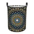 thumbnail image 1 of Fotbe Dot Mandala Laundry Basket with Handles, Waterproof Large Laundry Hamper, Wash Bag for Corner Dorm, Rolling Laundry Basket with Handles-Small, 1 of 8