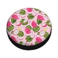 thumbnail image 1 of Fotbe Dragon Fruits Spare Tire Cover Thickening Universal Fit for Jeep, Trailer, RV, SUV, Truck, Tough Tire Wheel Soft Cover-15 inch, 1 of 8