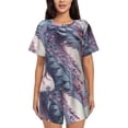 thumbnail image 1 of Fotbe Dragon1 Print Pajama Set for Women 2 Piece Loungewear Short Sleeve Tops and Shorts Set Soft Sleepwear-XX-Large, 1 of 7