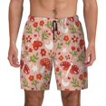 thumbnail image 1 of Fotbe Dragonfly Mushroom Men’s Swim Trunks Quick Dry Swim Shorts Board Shorts with Mesh Lining-3X-Large, 1 of 9