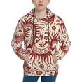 thumbnail image 1 of Fotbe Dragons1 Pattern Youth Pullover Hooded Sweatshirt, Boys Hoodie, Kangaroo Pocket Hoodie for Kids Girls -Medium, 1 of 6