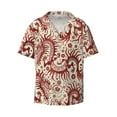 thumbnail image 1 of Fotbe Dragons1 print Short Sleeve Button Down Shirts for Men Casual Summer Beach Wrinkle Free Shirt-3X-Large, 1 of 7