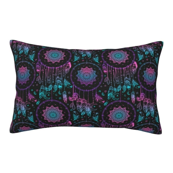 Fotbe Dreamcatcher With Feathers Pillow Cases - Envelope Closure - Luxury, Extra Soft, Cooling Pillow Covers - Wrinkle, Fade, Stain Resistant-16"x24"