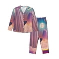 thumbnail image 1 of Fotbe Dreamy Moonlit Window Pattern Long Sleeve Pajama Set for Women,Sleepwear Set,2-piece Loungewear Set,Soft PJs Comfy Nightwear with Pockets -XX-Large, 1 of 7