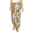 thumbnail image 1 of Fotbe Ducks and Flowers Women's Pajama Pants,Sleepwear Pants,Pj Bottoms Drawstring And Pockets-Medium, 1 of 9