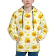 thumbnail image 1 of Fotbe Ducky Cartoon Pattern Youth Pullover Hooded Sweatshirt, Boys Hoodie, Kangaroo Pocket Hoodie for Kids Girls -X-Large, 1 of 6
