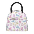 thumbnail image 1 of Fotbe Easter Colorful Rabbit Pattern Lunch Bag, Insulated Lunch Box, Small Leakproof Cooler Food Lunch Containers Reusable High Capacity Lunch Tote Bags for Work, Travel, Outdoor, 1 of 6