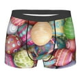 thumbnail image 1 of Fotbe Easter Eggs Men’s Total Support Pouch Boxer Briefs, X-Temp Cooling, Moisture-Wicking Underwear, Regular, Long-leg and Trunk-Small, 1 of 9