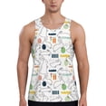 thumbnail image 1 of Fotbe Easter Rabbit Pattern Men's Quick Dry Workout Tank Top Gym Muscle Tee Fitness Bodybuilding Sleeveless T Shirt Breathable Workout Shirt-4X-Large, 1 of 9
