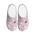 thumbnail image 1 of Fotbe Easter Rabbit Pattern Women's Fuzzy Curly Fur Memory Foam Loafer Slippers Indoor Outdoor Slippers Winter Home Shoes-40/41, 1 of 7