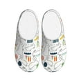 thumbnail image 1 of Fotbe Easter Rabbit Pattern Women's Fuzzy Curly Fur Memory Foam Loafer Slippers Indoor Outdoor Slippers Winter Home Shoes-42/43, 1 of 7