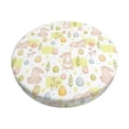 thumbnail image 1 of Fotbe Easter Rabbit Stool Covers Round,Waterproof Round Bar Stool Covers Bar Chair Covers Washable Stool Cushion Slipcover for 12-14 Inch Chair-12 inch, 1 of 7