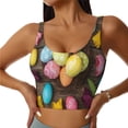 thumbnail image 1 of Fotbe Easter eggs Pattern Womens' Sports Bra Longline Wirefree Padded with Medium Support Sports Moisture-Wicking Workou Vest,Tank Top-XX-Large, 1 of 8