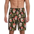 thumbnail image 1 of Fotbe Edgehog and Mushrooms Pajama Shorts for Men, Men's Pajama Bottoms, Sleepwear,Short Pajama Pants-Small, 1 of 9