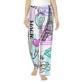 thumbnail image 1 of Fotbe Eiffel Tower and Hearts Women's Pajama Pants,Sleepwear Pants,Pj Bottoms Drawstring And Pockets-Large, 1 of 9