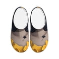 thumbnail image 1 of Fotbe Elegant Lady With Hat Pattern Women's Fuzzy Curly Fur Memory Foam Loafer Slippers Indoor Outdoor Slippers Winter Home Shoes-42/43, 1 of 7