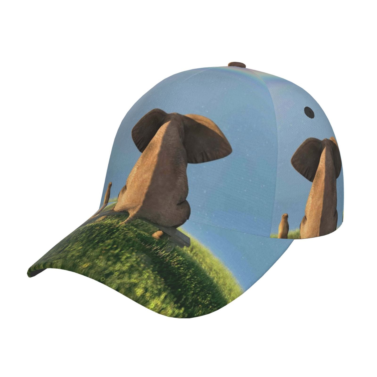 Fotbe Elephant Dog Classic Baseball Cap, Adjustable Snapback Hats ...