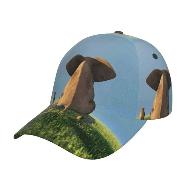 Fotbe Elephant Dog Classic Baseball Cap, Adjustable Snapback Hats ...