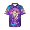 thumbnail image 1 of Fotbe Elephant In Tribal Style Hawaiian Shirt For Men Unisex Summer Beach Casual Short Sleeve Cotton Linen Button Down Shirts-Xx-Large, 1 of 9