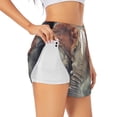 thumbnail image 1 of Fotbe Elephant in Smoke Womens High Waist Running Shorts Athletic Workout Quick Dry Shorts for Women with Pockets Gym Yoga Summer Shorts-Large, 1 of 9