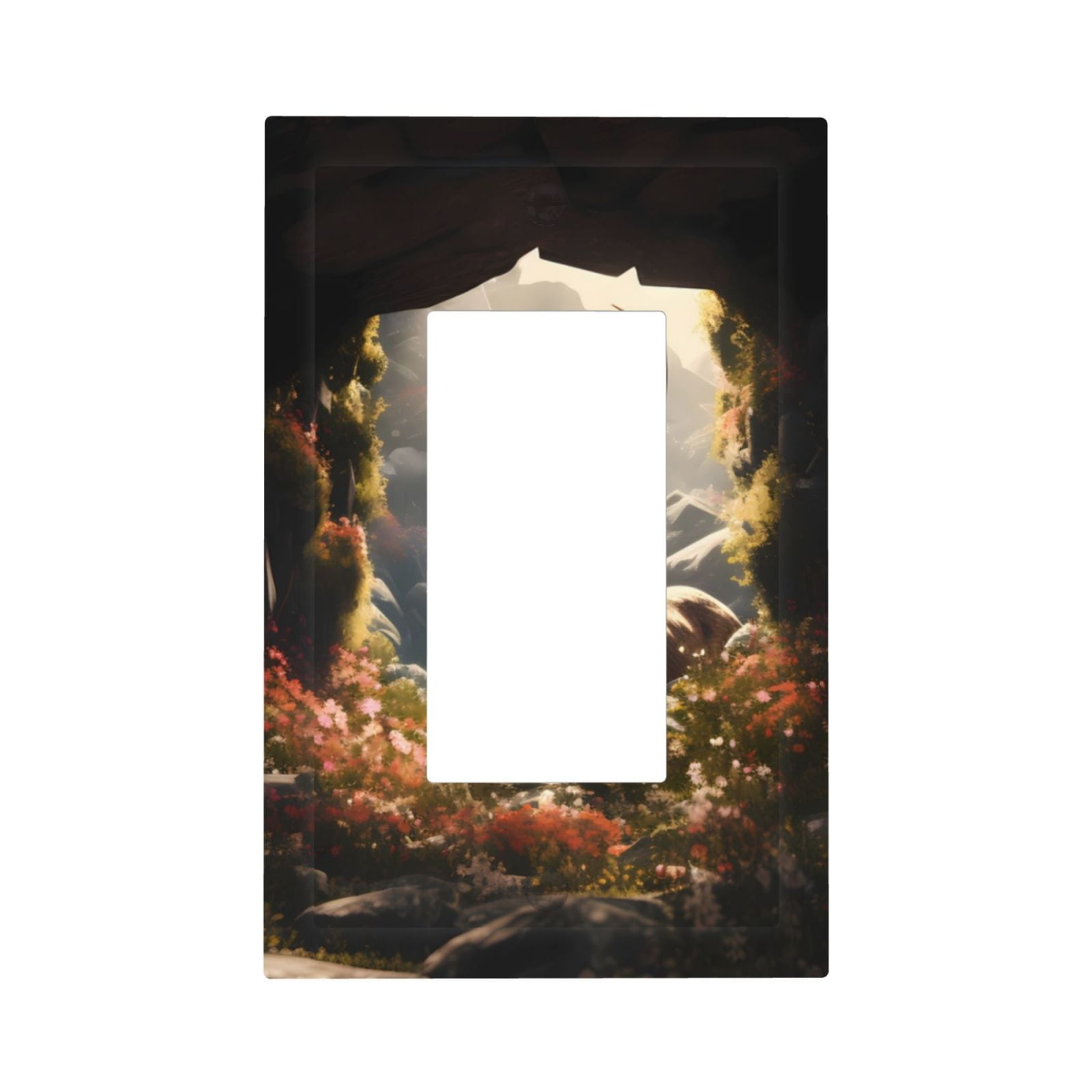 Fotbe Enchanted Deer In Cave Print Duplex Receptacle Wall Plate, 1-Gang ...