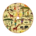 thumbnail image 1 of Fotbe Ethnic African Pattern Christmas Tree Skirt, Tree Skirts Plush Christmas Decorations, Christmas Tree Skirts Xmas Decorations Holiday Party Decor-48", 1 of 6